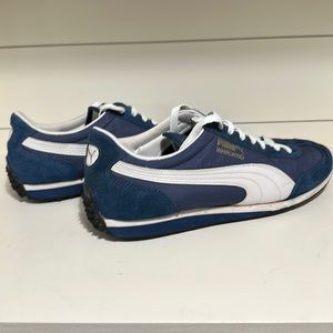 Blue & White Mens Puma Whirlwind Shoes Sneakers Size 9.5